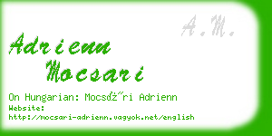 adrienn mocsari business card